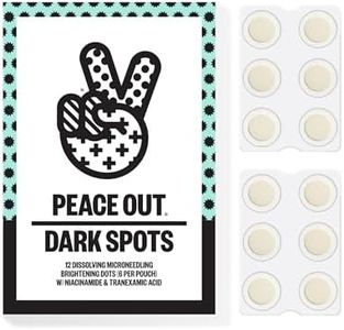 PEACE OUT Microneedling Dots for Dark Spots, Targeted Spot Patches with Dissolving Microneedles, Niacinamide, Hydrocolloid, Skincare for Uneven Tone and Texture (12 Count)