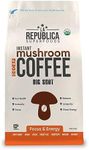 La Republica Big Shot DECAF Organic Mushroom Coffee (120 Servings) w/ 7 Superfood Shrooms, Instant with Lion's Mane, Reishi, Chaga, Cordyceps, Shiitake, Maitake, Turkey Tail [Decaffeinated]