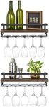 Mkono Wall Mounted Wine Shelves Set