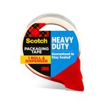 Scotch Packing Tape Heavy Duty Shipping Tape, 1.88 in x 35 m, 1 Roll with Dispenser