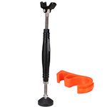 JFG RACING Motorcycle Portable Lift Stand,Portable Front Rear Wheel Stand,Wheel Cleaning Tire Washing Stand for Motorcycles Dirt Bikes Chain Cleaning Lubrication Tyre Inspection-Black