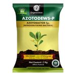 OrganicDews Azotobacter Bio Fertilizer Powder 1 Kg - Nitrogen Fixing Bacteria (5x10^7 CFU/g) for Plants - Soil Fertility, Faster Plant Growth and Increases the Yield 1 Kg