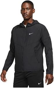 Nike Men's Repel Miler Running Jacket, Black/Black, Medium