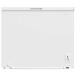 Baridi 199L Freestanding Chest Freezer with Adjustable Thermostat - White - DH111