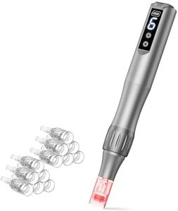Microneedle Derma Roller Pen Dermabrasion Roller 0.25mm Microneedling Roller, Microneedle Roller Derma Roller 0.25mm for Women Men Home Use