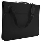 ARTISTIK A3 Artist Portfolio Case - Art Presentation Storage Bag - Weather Resistant Supply Case Portfolios with Shoulder Strap for Students & Professional Artists (A3 18.3"x14"x1.7", Black)