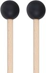 Keyboard Mallets Percussion Mallets with Wood Handle Soft Rubber Heads for Tongue Drum 15 Inch Long