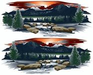 Montana 2 RV Trailer Truck Mountain Scene Decals Graphics -930-3