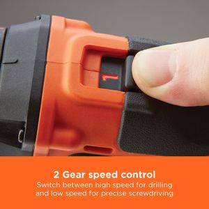 BLACK+DECKER 18V Hammer Drill – Cordless Power Tool