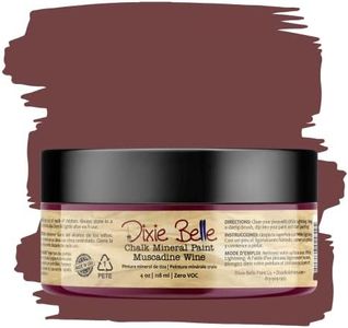 Dixie Belle Paint Company Chalk Finish Furniture Paint | Muscadine Wine (4oz) | Matte Red Wine Chic Chalk Mineral Paint | DIY Furniture Paint | Made in the USA