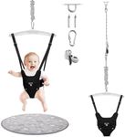 G TALECO GEAR Baby Jumper with a Ceiling Hook for Infant & Toddlers with Adjustable Chain, Bouncers for Indoor/Outdoor, Baby Doorway Jumper with Soft Rug