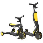 Larktale Scoobi Scooter | 5-in-1 Folding Scooter for Toddlers That Grows with Them | Multifunctional Vehicle with Convertible Two or Three Wheel Scooter and Kick Bike Configurations