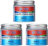 FOTU White Lithium Grease,Excellent Lubricant for Marine Grease,Sewing Machine Oil,Garage Door Grease More Durable Than Garage Door Lubricant Spray (3.5 Oz, 3-Pack)