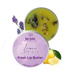 Nat Habit Lemon LavenderLip Balm Fresh Infused Lip Butter With Desi Ghee & Raw Honey For Lip Pigmentation, Lightening, Lip Repair, Dark And Chapped Lips (10gm) (Pack of 1)