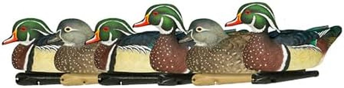 Avian X Topflight Pintail Decoys, Rugged Realistic Floating Duck Decoys for Hunting, Weight-Forward Swim Keel, Set of 6, Multicolor