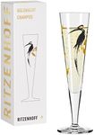 RITZENHOFF Goldnacht No. 21 1071021 Champagne Glass 200 ml Elegant Designer Piece with Real Gold Made in Germany