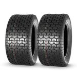 Set of 2 22x9.5-12 22x9.5x12 Turf Tires for Lawn & Garden Mower 4 Ply