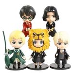 Tinion| Harry Potter 5 pc Set with pet Action Figure Special Edition Action Figure for Car Dashboard, Decoration, Cake, Office Desk & Study Table (Pack of 5) (Height-10 cm)