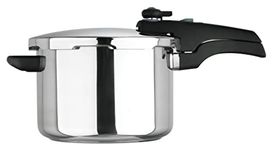 Prestige Smart Plus Stainless Steel Pressure Cooker, 6L, Silver