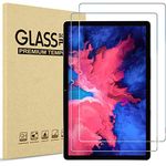 ProCase 2 Pack Screen Protector for Lenovo Tab P11 Plus 2021 (TB-J616F / TB-J616X) & Tab P11 11 inch 2020 (Model: TB-J606F TB-J606X) , Tempered Glass Screen Film Guard for Lenovo Tab P11 Plus & Tab P11 11” Tablet