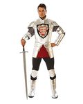 Rubie's Silver Knight Adult Costume, As Shown, Standard