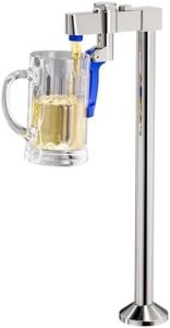 iVIGA 14" Deck Mount Glass Filler Faucet for Stainless Steel Glass Filling Station Water Station with G1/2" Male Shank Pedestal and Adapter for Hotel Restaurant Bar Dining Hall Chrome