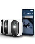 Arlo Essential 3 HD Wireless Security Camera Outdoor, Battery-Powered WiFi Home CCTV with Colour Night Vision, Spotlight, Alarm Siren, 2-Way Audio, AI Recognition, Smart Home Compatible, Easy Install