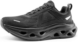 NORTIV 8 Men's Comfortable Walking Running Tennis Shoes MovePropel Athletic Gym Workout Jogging Cross Training Fashion Sneakers,Size 11,All Black,SNWS247M