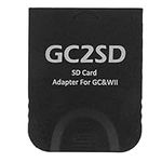 GC2SD Micro SD Card Adapter Reader for Gamecube Wii Micro Storage Card Adapter Professional Card Reader Adapter Game Console Micro Storage Card Adapter Plug and Play (Black)