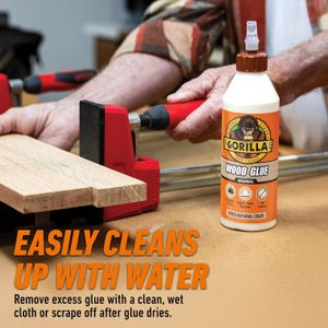 Gorilla Wood Glue 236ml – Strong Fast-Setting Adhesive