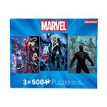 AQUARIUS - Marvel 500 Piece Jigsaw Puzzles | Set of 3 Puzzles