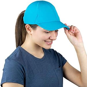 TrailHeads Women's Running Hat with UV Protection - Tropical Teal