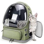 Cawypety Cat Carrier, Cat Backpack Carrier, Large Pet Carrier for Cat Under 15 lbs, Dog and Small Pet, Breathable Cat Bag Carrier Used in Car, Hiking, Cycling Travel