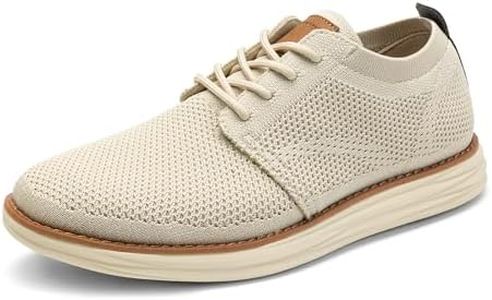 Bruno Marc Men's CoolFlex Breeze Mesh Sneakers Oxfords Lace-Up Lightweight Casual Walking Shoes,Size 10,Apricot,Grand
