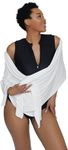 Coolibar UPF 50+ Women's Sanibel Everyday Beach Shawl - Sun Protective, White, One Size