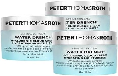 Peter Thomas Roth | Water Drench Hyaluronic Cloud Cream Hydrating Refillable Moisturizer - Pack of 3 | Hyaluronic Acid Cream For All Skin Types, Line-Smoothing, Fragrance-Free