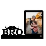 FanXplore Wood Customized Table Top Photo Frame Best Gift For, Birthday, Friend, Brother, Sister, Boyfriend, Girlfriend, Husband, Wife, Teachers Day, Tabletop (Bro Frame)