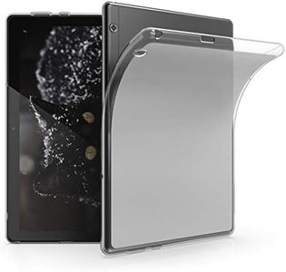 kwmobile Carcasa Compatible con Huawei MediaPad T5 10 Funda - Ultrafina y Flexible de plástico TPU - Puertos y Botones accesibles - Transparente