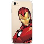 ERT Group Original Marvel Iron Man TPU Case for iPhone 7, iPhone 8, iPhone SE2, Liquid Silicone Cover, Flexible and Slim, Protective for Screen, Shockproof and Anti-Scratch Phone Case Transparent