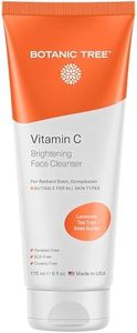 Botanic Tree Vitamin C Facial Cleanser, for All Skin Types, Aging Skin, Dry Skin - Natural Face Cleanser for Minimizing Acne scars, Brightening, Anti Aging, Reduce Breakouts - Face Wash for Women & Men
