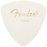 Fender 346 Classic Celluloid Guitar Picks 72-Pack - White - Thin