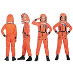 amscan 9908561 - Kids Orange Spacesuit Astronaut World Book Day Fancy Dress Costume Age: 6-8 Yrs