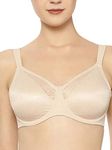 Triumph International Women's Light Padded | Non Wired | Polyamide Minimizer 36D New Beige | Full-Coverage Bra | Pack of 1