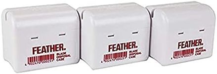 Feather Razor Blade Disposal Case for Barbers 3 Pk