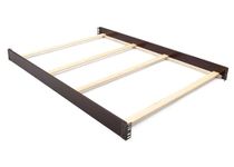 Full Size Conversion Kit Bed Rails for Canton Crib by Delta Children (Dark Chocolate)