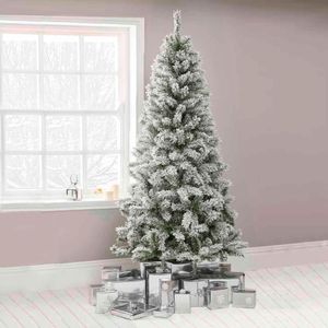 Neo 7ft Snow Flocked Christmas Tree – Realistic Holiday Decor