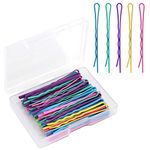 AIEX 50Pcs Hair Pins Kit Hair Clips Secure Hold Bobby Pins Hair Clips for Women Girls and Hairdressing Salon (Multicolor)