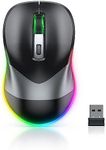 Legend Mouse Jiggler USB C - Undetectable Mouse Mover, Auto Clicker Mouse with Ultra Silent Operation, Glowing LED Colours, Plug & Play, Universal Compatibility for Uninterrupted Productivity