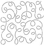 Quilting Creations Large Loop Background Quilt Stencil, 11"