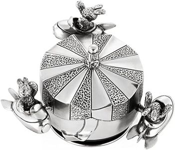 Royal Selangor Hand Finished Bunnies Day Out Collection Pewter Jet Rocket Musical Carousel